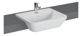 VitrA Integra 550x450mm 1TH Semi Recessed Basin - White