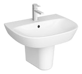 VitrA Zentrum 595x480mm 1TH Basin w/Overflow - White
