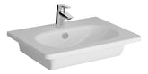 VitrA Zentrum 600x460mm 1TH Vanity Basin w/Overflow - White