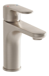VitrA Root Round Basin Mixer - Brushed Nickel