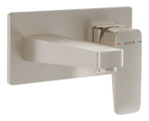 VitrA Root Square Wall Mounted Basin Mixer - Brushed Nickel