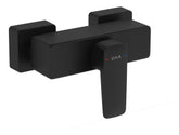 VitrA Root Square Wall Mounted Shower Mixer Valve - Matt Black