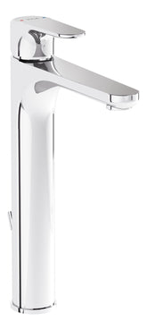 VitrA Root Round Tall Basin Mixer w/Waste Lever - Chrome