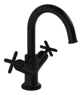 VitrA Origin Classic Basin Mixer (Cross Handles) - Matt Black