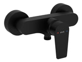 VitrA Flow Square Wall Mounted Shower Mixer - Matt Black