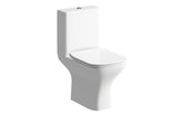 Cedar Rimless Short Projection Close Coupled Open Back WC & Slim Soft Close Seat