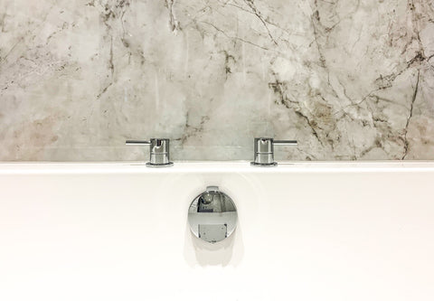 Abode Harmonie Round Bath Filler Panel Valves (Pair) - Chrome