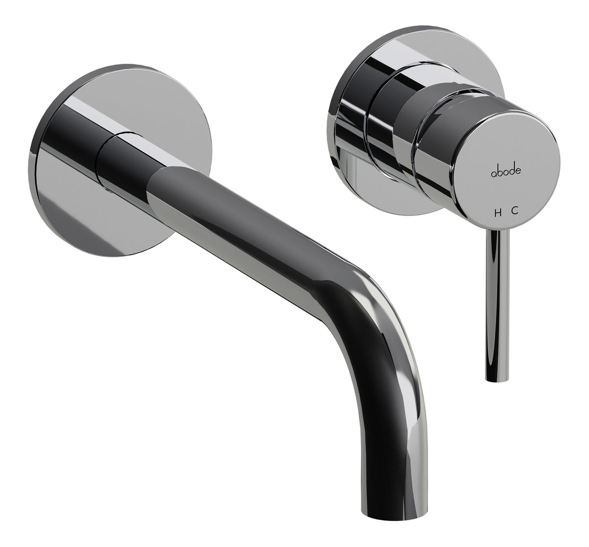 Abode Harmonie Wall Mounted Basin / Bath Mixer - Chrome