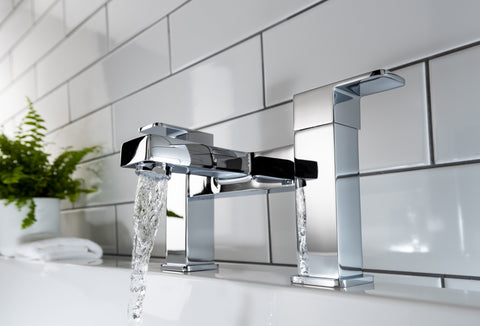 Abode Fervour Pack Offer 5 (Wall Mounted Basin Mixer & Bath Filler) - Chrome