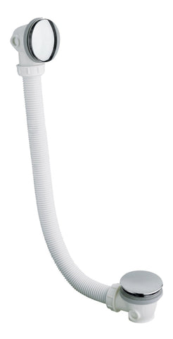 Abode Euphoria Bath Overflow & Clicker Waste - Chrome