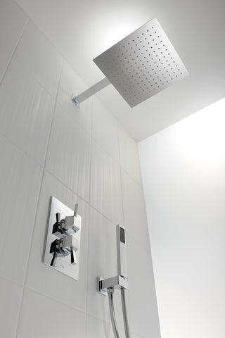 Abode Storm Slimline 300x300x3mm Square Showerhead - St/Steel