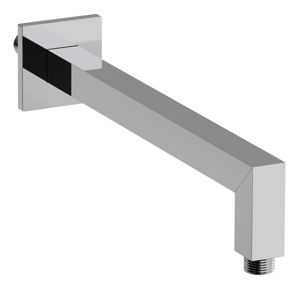 Abode Euphoria Wall Mounted Square Shower Arm - Chrome