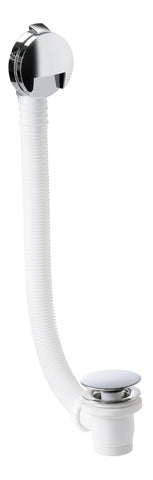 Abode Euphoria Bath Overflow Filler & Clicker Waste - Chrome