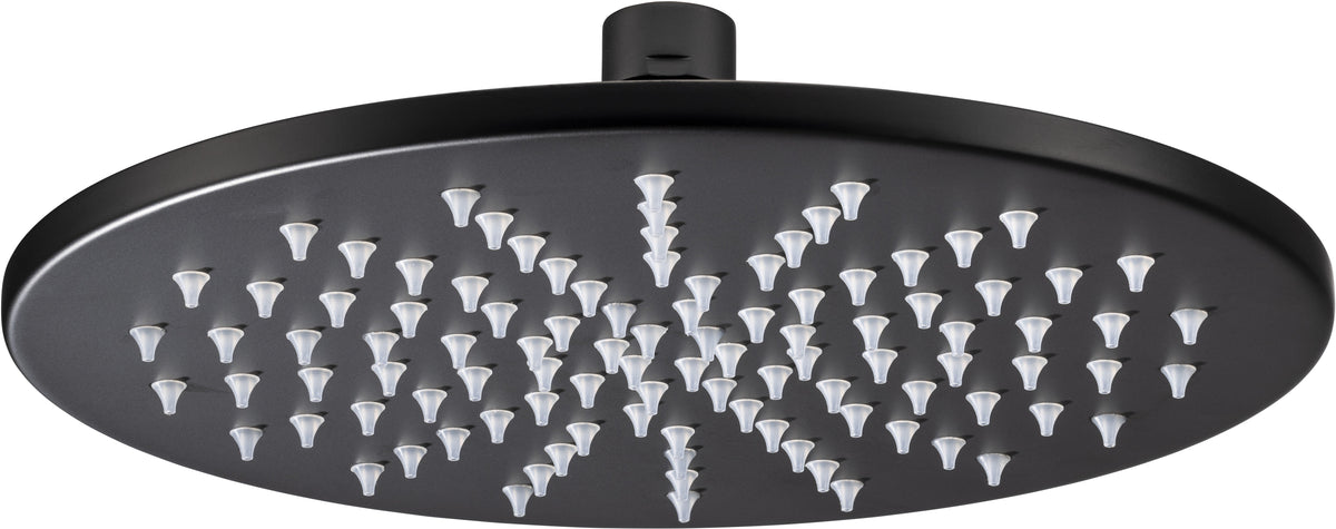 Abode Euphoria 225x225x8mm Circular Showerhead - Matt Black