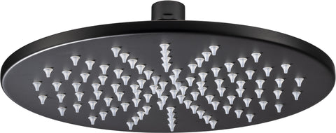 Abode Euphoria 225x225x8mm Circular Showerhead - Matt Black