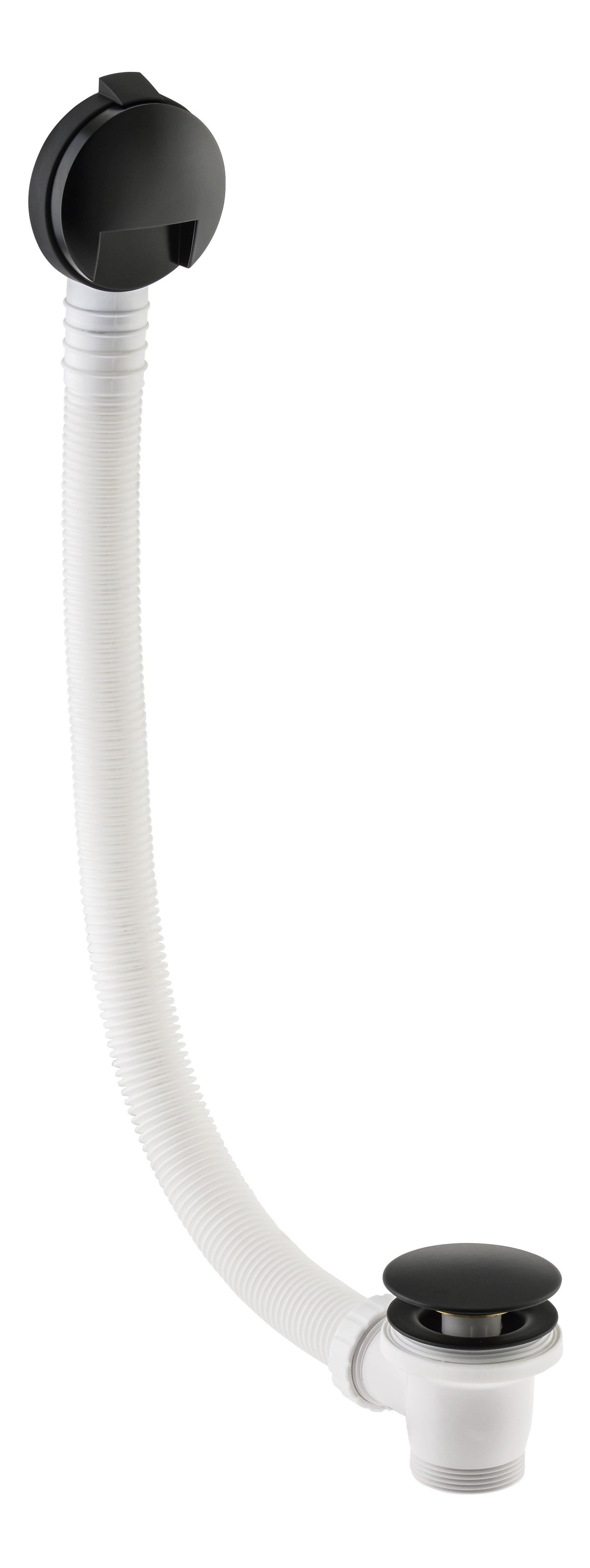 Abode Euphoria Bath Overflow Filler & Clicker Waste - Matt Black