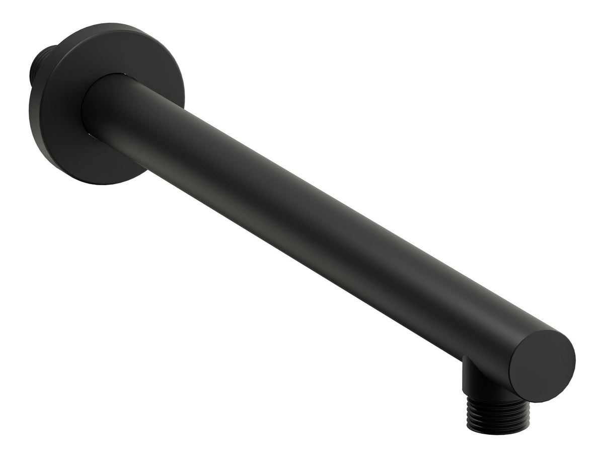 Abode Euphoria Wall Mounted Circular Shower Arm - Matt Black