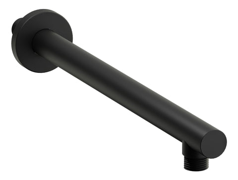 Abode Euphoria Wall Mounted Circular Shower Arm - Matt Black