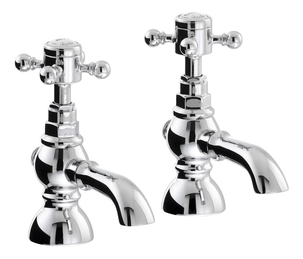 Abode Sentiment Bath Pillar Taps - Chrome