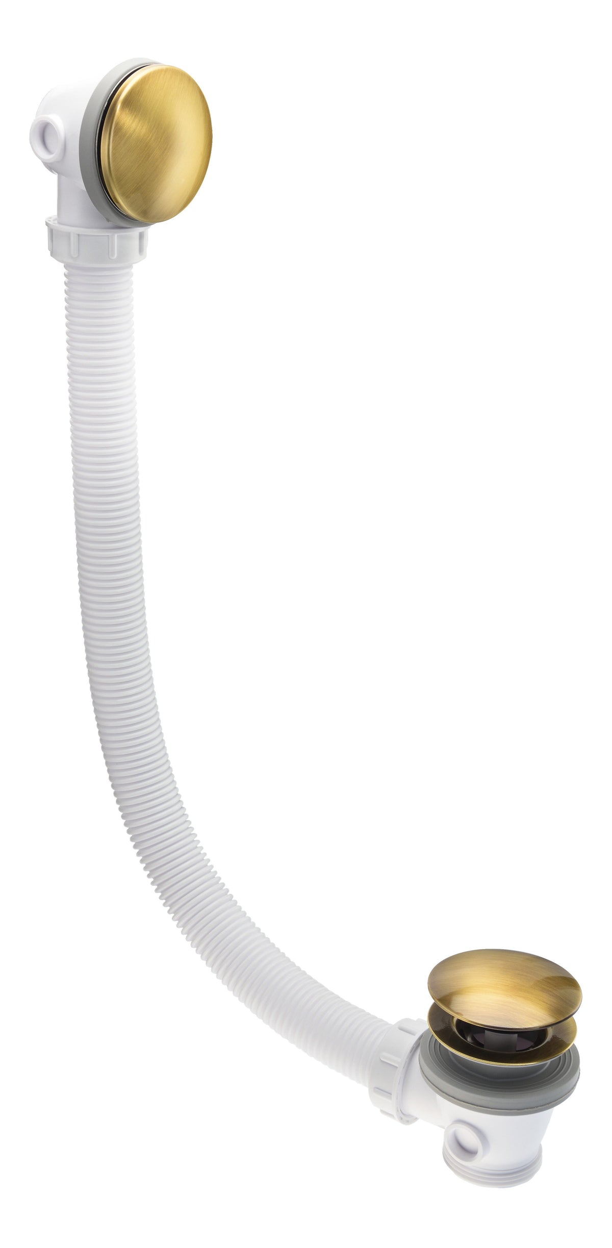 Abode Euphoria Bath Overflow & Clicker Waste - Antique Brass