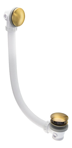 Abode Euphoria Bath Overflow & Clicker Waste - Antique Brass