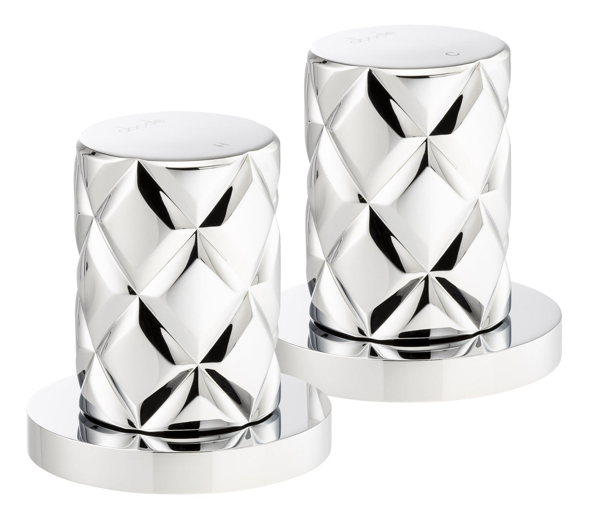 Abode Kite Deck Mounted Panel Valves - Chrome