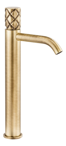 Abode Kite Tall Basin Mixer - Antique Brass