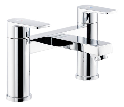 Abode Aquip Deck Mounted Bath Filler - Chrome
