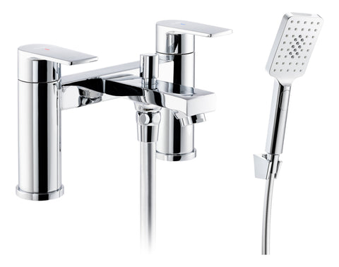 Abode Aquip Deck Mounted Bath Shower Mixer - Chrome