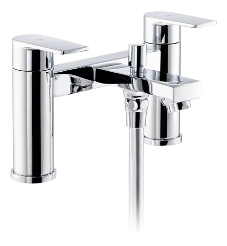 Abode Aquip Deck Mounted Bath Shower Mixer - Chrome