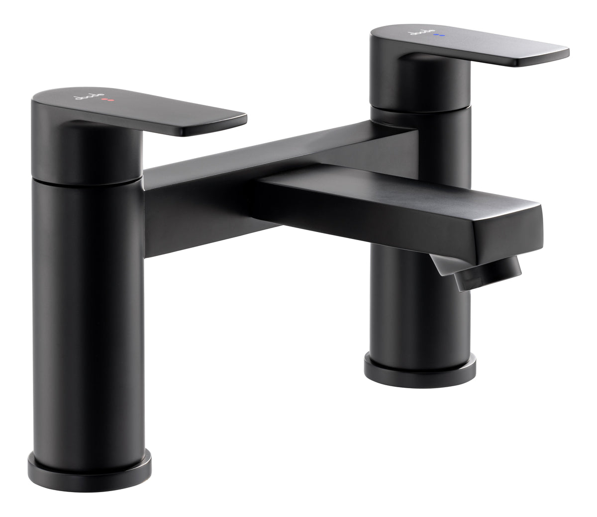 Abode Aquip Deck Mounted Bath Filler - Matt Black