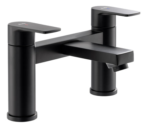 Abode Aquip Deck Mounted Bath Filler - Matt Black