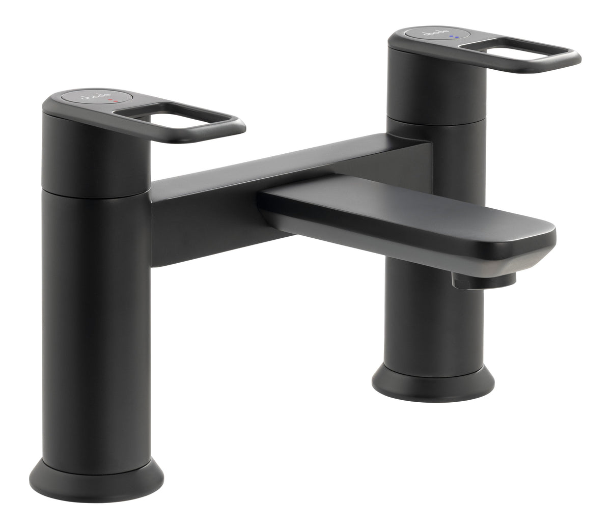 Abode Levarto Deck Mounted Bath Filler - Matt Black