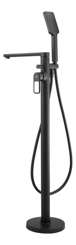 Abode Levarto Floor Standing Bath Shower Mixer - Matt Black