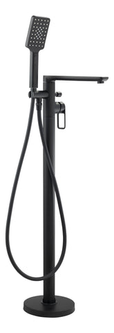 Abode Levarto Floor Standing Bath Shower Mixer - Matt Black