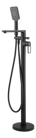 Abode Levarto Floor Standing Bath Shower Mixer - Matt Black