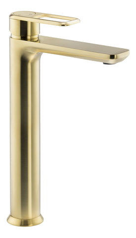 Abode Levarto Tall Basin Mixer - Brushed Brass