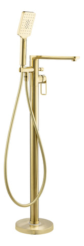 Abode Levarto Floor Standing Bath Shower Mixer - Brushed Brass