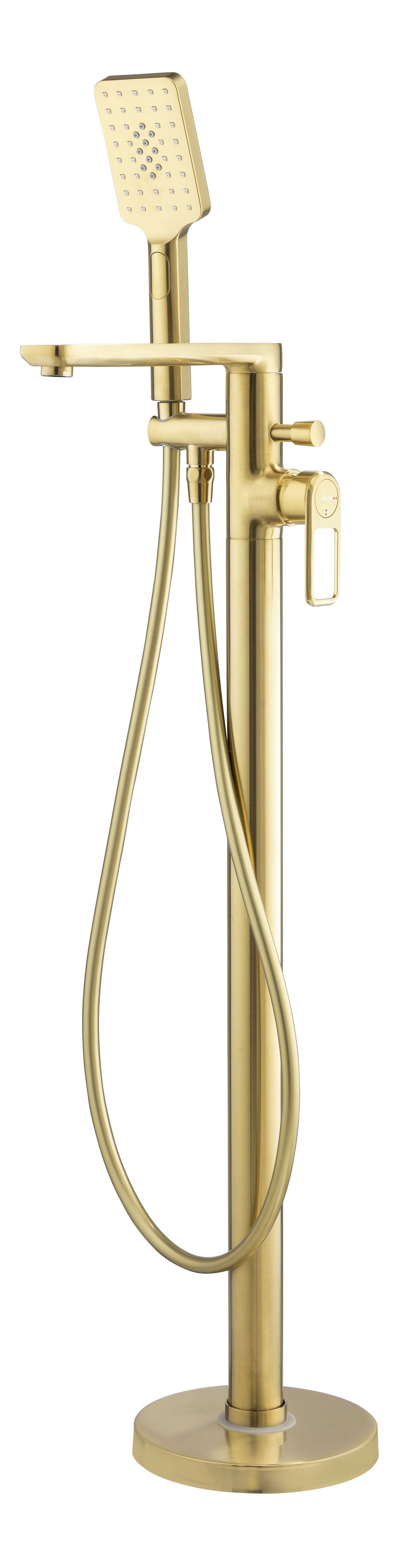 Abode Levarto Floor Standing Bath Shower Mixer - Brushed Brass