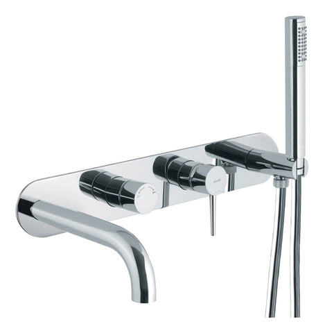 Abode Chao Wall Mounted Bath Shower Mixer - Chrome