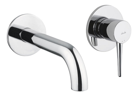 Abode Chao Wall Mounted 2-Hole Bath Mixer - Chrome