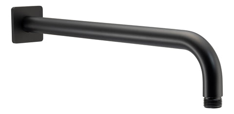 Abode Uno Wall Shower Arm - Matt Black