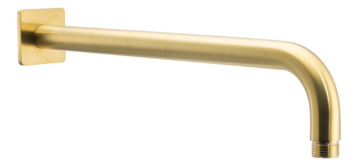 Abode Uno Wall Shower Arm - Brushed Brass