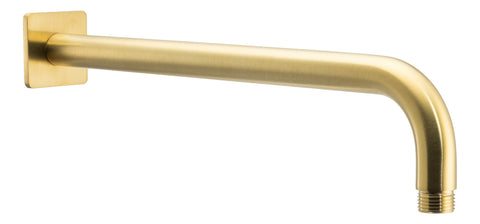 Abode Uno Wall Shower Arm - Brushed Brass