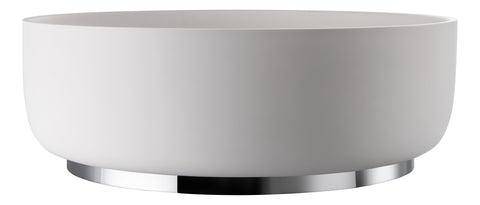 Abode Cava 375mm Round Basin - Chalk White