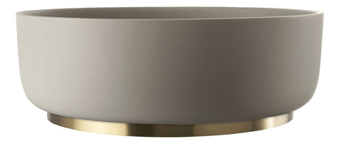 Abode Cava 375mm Round Basin - Pebble Grey