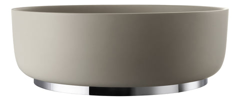 Abode Cava Round Basin Plinth - Chrome