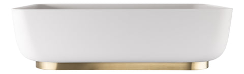 Abode Cava Tablet Basin Plinth - Brushed Brass