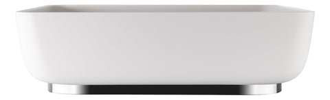 Abode Cava 450x350mm Tablet Basin - Chalk White