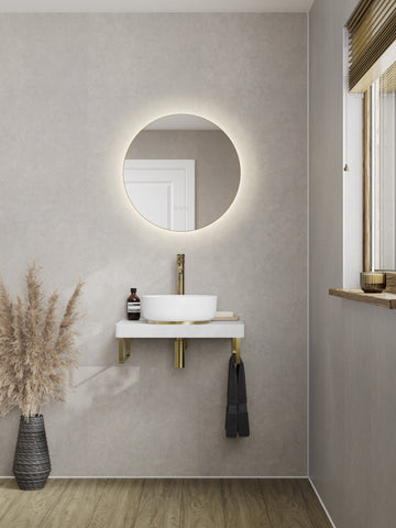 Abode Kite Tall Basin Mixer - Antique Brass